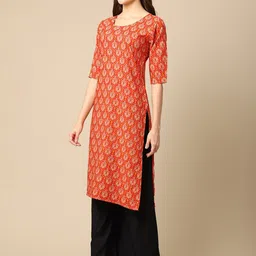 7threads KALINI Women Pack Of 2 Block Print Summer Sheers Crepe Kurta image 4