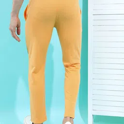 HIGHLANDER Men Yellow & Green Typography Printed Track Pant image 4