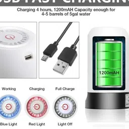 rising fab Automatic Rechargeable Water Can dispenser pump 20 Ltr Bottled Water Dispenser image 4