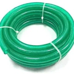ramanar 15 meter (50 ft) 3/4"(20 mm) braided 3 layered heavy duty water hose connector and clamps water gardening cleaning out door indoor use Hose Pipe image 1