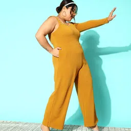 curve by kassually Embroidered Women Jumpsuit image 3