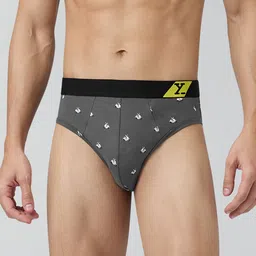 XYXX Men Printed Ultra-Soft Technology 100% Combed Cotton Sprint Basic Briefs XYBRF196 image 4