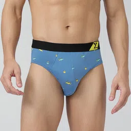 XYXX Men Printed Ultra-Soft Technology 100% Combed Cotton Sprint Basic Briefs XYBRF199 image 4