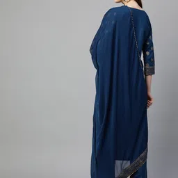 GoSriKi Printed Gotta Patti Kurta with Trousers & With Dupatta image 4