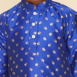 Sethukrishna Boys Floral Printed Regular Kurta with Dhoti Pants image 2