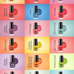 Moraze Set of Nail Paint 5 ml - Sun with Double Ended Eyebrow Brush - Black image 5