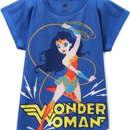 Wear Your Mind Girls Wonder Woman Printed Extended Sleeves T-shirt-picture-26