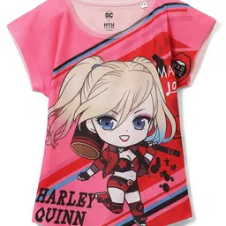 Wear Your Mind Girls Harley Quinn Printed Extended Sleeves T-shirt-picture-41
