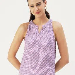 DressBerry Geometric Printed Sleeveless Top-image-33