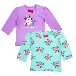 MeeMee Green Floral Print Top image 1