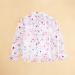 Pantaloons Junior Floral Printed Top with a Camisole image 2