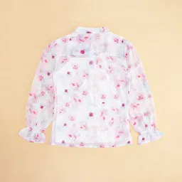 Pantaloons Junior Floral Printed Top with a Camisole image 3