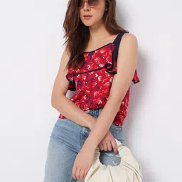 Vero Moda Floral Print Ruffles Top-image-39