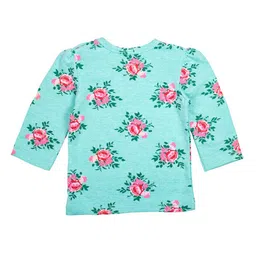 MeeMee Green Floral Print Top image 2