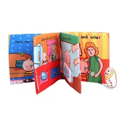 Baby Moo Kids Multi-Coloured Welcome New Baby Activity Cloth Book image 3