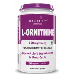 HealthyHey Nutrition L-Ornithine 60 Vegetable Capsules-image-82