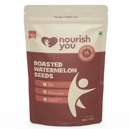 Nourish You Organic Roasted Watermelon Seeds - Rich In Protein, Healthy snacks , Gluten Free-100g-image-91