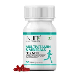INLIFE Multivitamins & Minerals Amino Acids Antioxidants with Ginseng Extract for Men Daily Formula Vitamins Supplement - 60 Capsules-picture-15