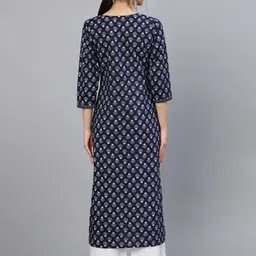 fyunl Women Printed Viscose Rayon Straight Kurta image 4