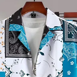 lemzodic Men Night Suit Set Multicolor Printed image 2