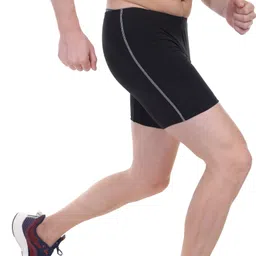 bunny fit Solid Men Black Tights image 5