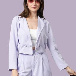 kotty Women Solid Single Breasted Casual Blazer-picture-29
