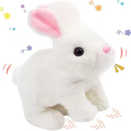 rose kuli Bunny Toy with Sounds Walking,Hopping Rabbit moving Ears Mouth Educational Toy-c - 16 cm-picture-35