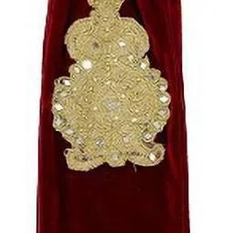 joley poley Velvet Embellished Maroon Men Dupatta image 4