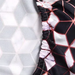 Alina decor Black & White Geometric Printed  Set of 6 Printed Chair Covers image 4