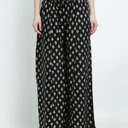 GRACIT Women Pack Of 2 Ethnic Motifs Printed Flared Palazzos image 3