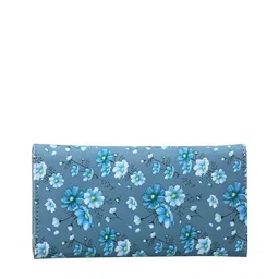 Bellissa Women Grey Floral Printed Three Fold Wallet image 2