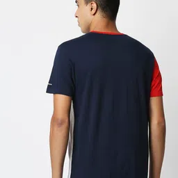 Pepe Jeans Men White Typography Color Blocked Slim Fit T-shirt image 3