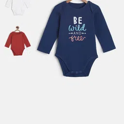 MINI KLUB Boys Multicoloured Printed Rompers Pack of 3-picture-17