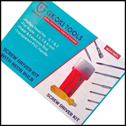 gkoki GKOKI; 595; 8 in 1 ScrewDriver (Kit) with Neon Bulb Combination Screwdriver Set-picture-35