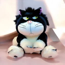 bebota Angry CAT(Black), Small Plush Toy, Soft Toy Pack of 1 - 30 cm-picture-18