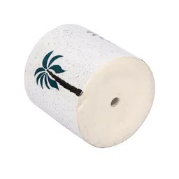 Aapno Rajasthan White & Green Tree Printed Ceramic Planter image 4