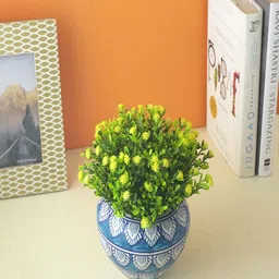 The Decor Mart Blue & White Textured Ceramic Planters-image-91