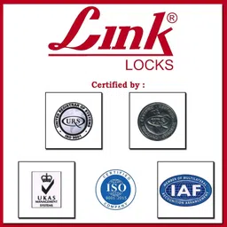 link Atoot 40mm Lock | Steel Body | Hardened Shackle | Brass Lever| Made in India Padlock image 4