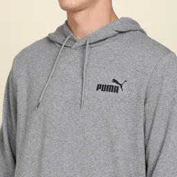 puma Men Full Sleeve Solid Hooded Sweatshirt image 5
