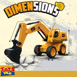toys-talk Remote-Controlled JCB Digger Toy for Kids with Movable Shovel image 3