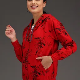 ewools Women Floral Print Casual Jacket image 3
