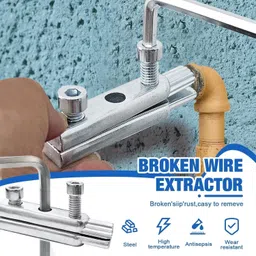 vishbin Broken Head Screw Extractor Faucet Angle Valve Wire Extractor Pipe & Tubing Tools & Accs - Broken Screw Extractor image 3