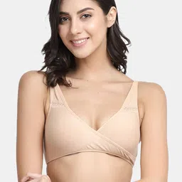 Inner Sense Pack of 2 Floral Printed Anti Odour Maternity Bra With Anti Microbial image 2