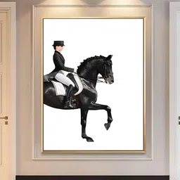 THE HANDMADE FLAIR White & Black Abstract Painted Wall Art-picture-31