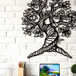 Gojeeva Black 1 Piece Wood Wall Paintings-picture-0