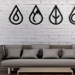 Gojeeva Black 1 Piece Wood Wall Paintings-picture-45