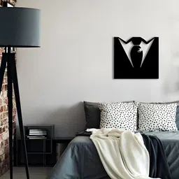 Gojeeva Black 1 Piece Wood Wall Paintings image 4