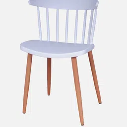 casacraft from pepperfry Aiden Cafe Chair in White Finish image 4