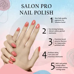 noy Shine Nail Paints Combo Pack by Modern Shades in our Nail Polish Combo Kit Multicolor image 2