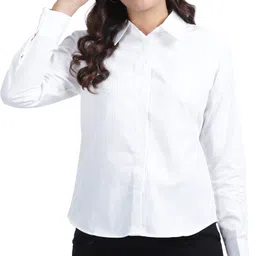 nksa fashion Women Regular Fit Solid Spread Collar Casual Shirt-picture-15